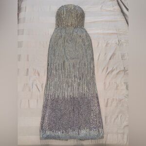 Silver Sequin Gown